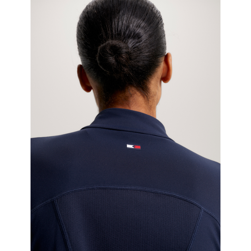 Tommy Hilfiger Women's Thermo 1/4 Zip Base Layer - Desert Sky-3